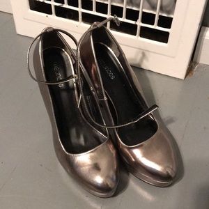 Pewter Colored Pumps